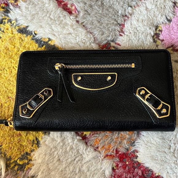 Balenciaga chèvre leather wallet - Picture 1 of 3